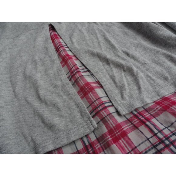 Star Ride Grey Knit Mixed Media Layer Look Sweater - Girls 10/12 - Picture 6 of 6